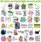 400 Pcs Funny Stickers for Adults Waterproof Funny Meme Stickers Pack
